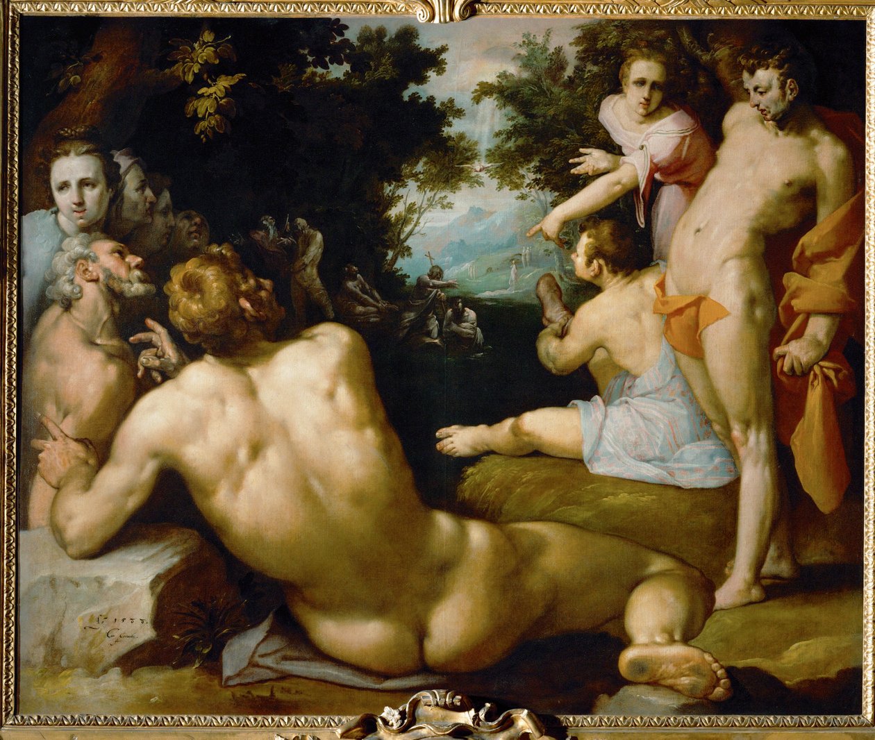Kristi dåb ... af Cornelis Cornelisz. van Haarlem