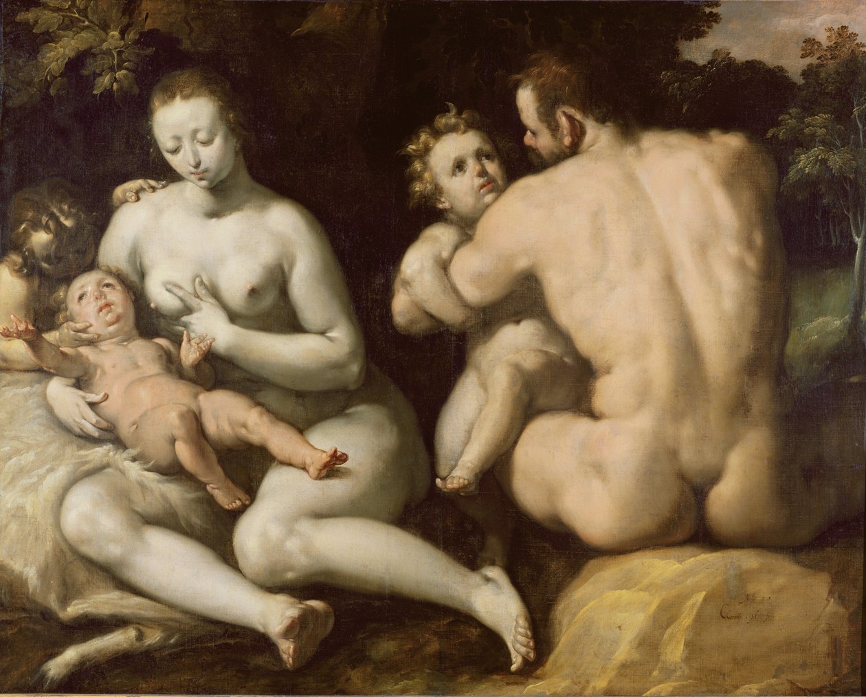 Noahs familie af Cornelis Cornelisz van Haarlem