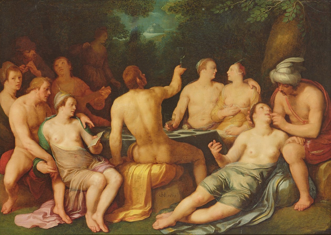 Verdens korruption før syndfloden, 1619 af Cornelis Cornelisz van Haarlem