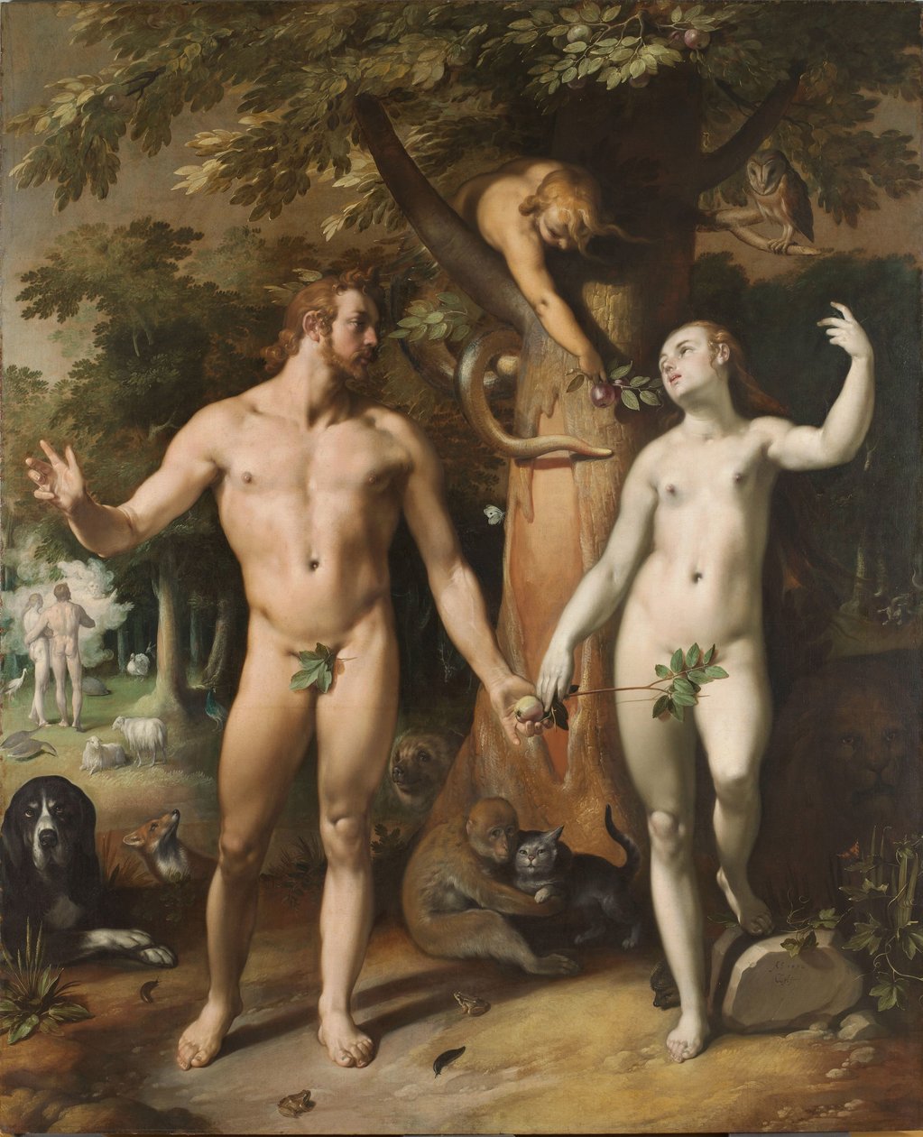 Menneskets Fald af Cornelis Cornelisz. van Haarlem