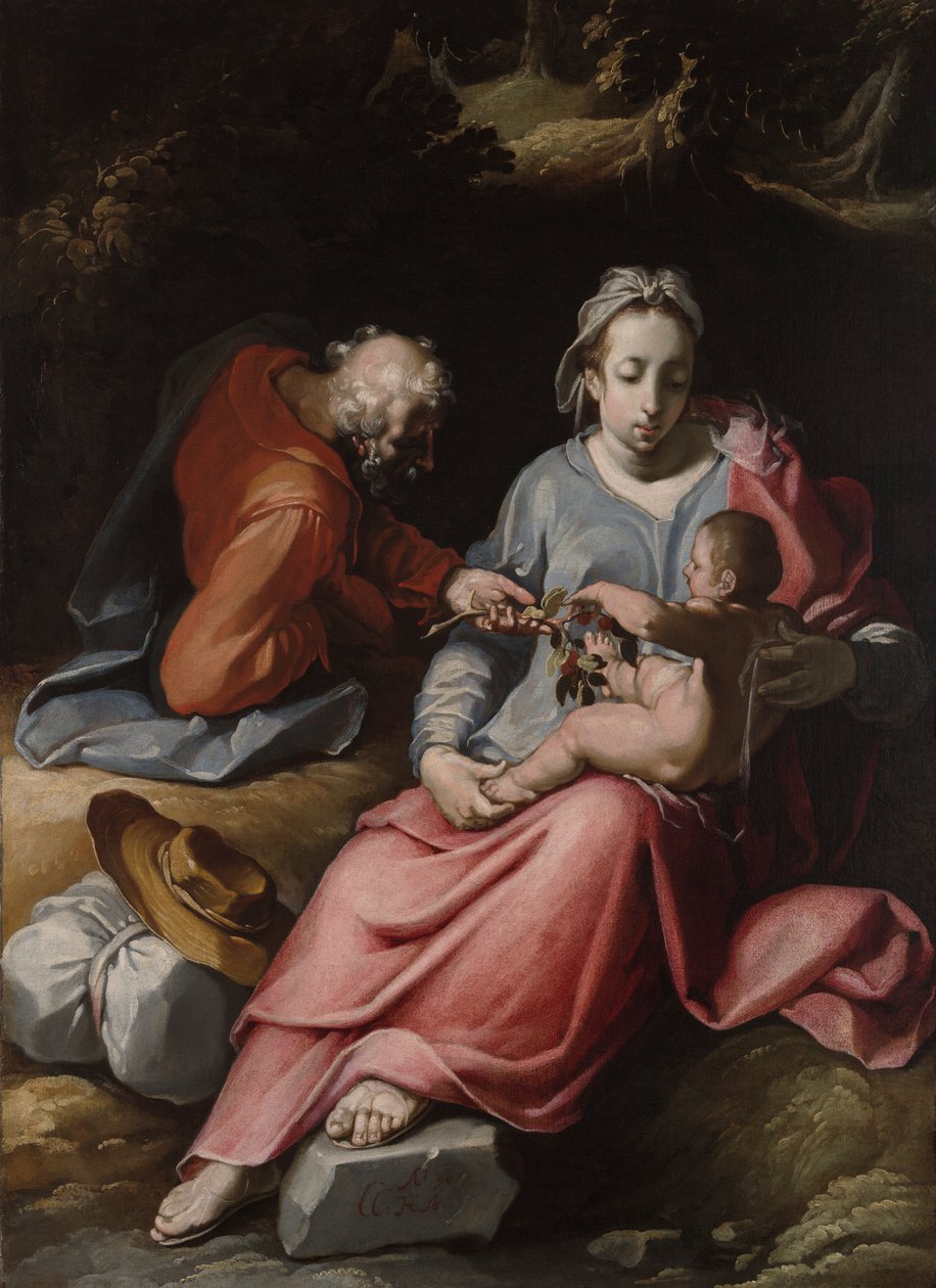 Den hellige familie af Cornelis Cornelisz. van Haarlem