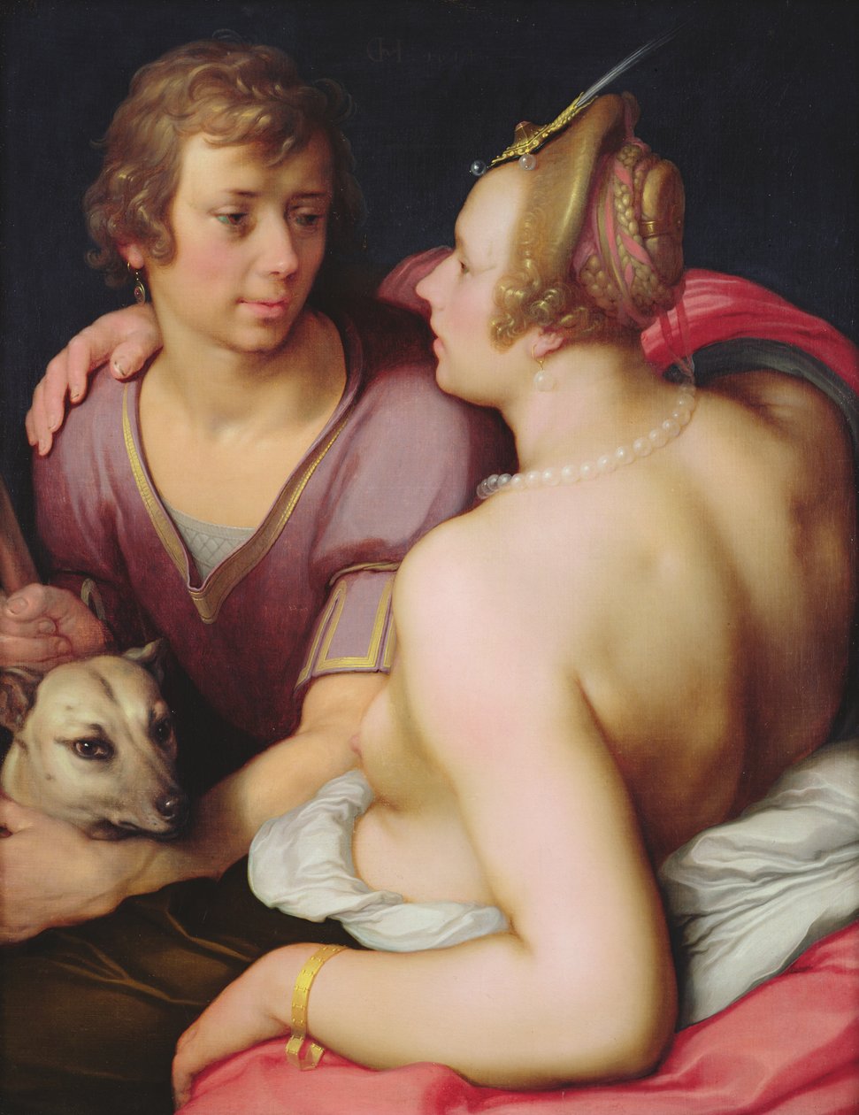 Venus og Adonis, 1610 af Cornelis Cornelisz van Haarlem