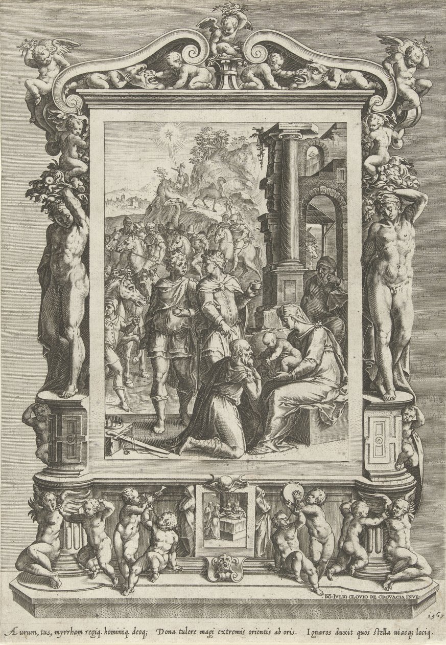 Tilbedelse af kongerne af Cornelis Cort