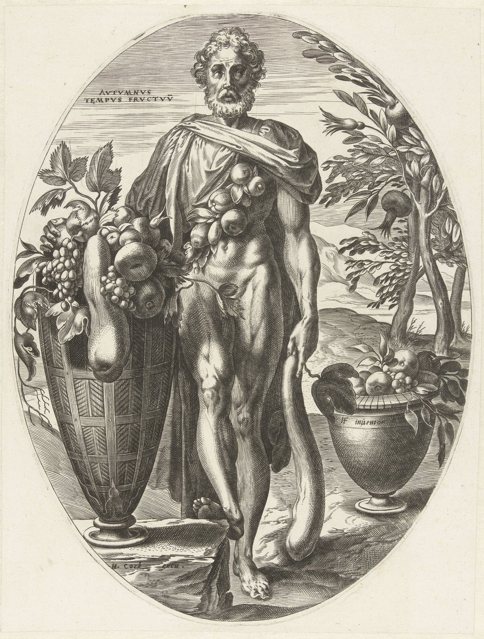 efterår Gods of Agriculture (serietitel) af Cornelis Cort