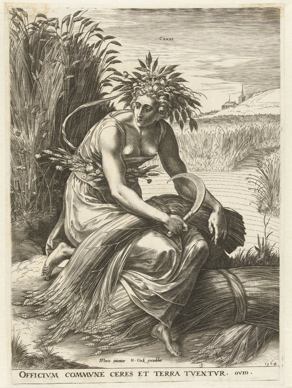 Ceres Gudinder og nymfer (serietitel) af Cornelis Cort