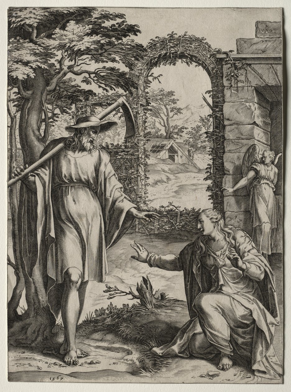 Kristus viser sig for Maria Magdalena, 1567. af Cornelis Cort