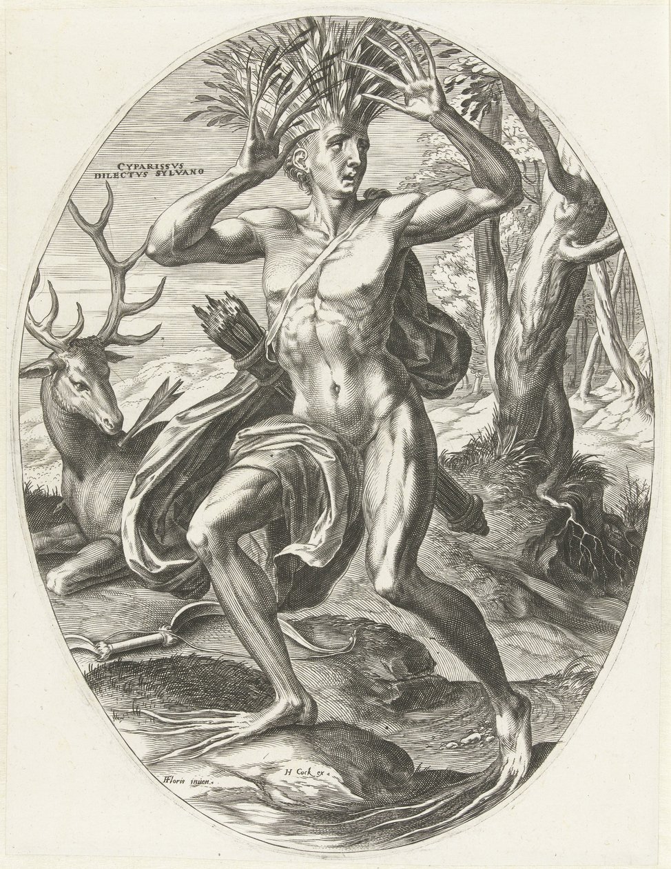 Cyparissus Gods of Agriculture (serietitel) af Cornelis Cort