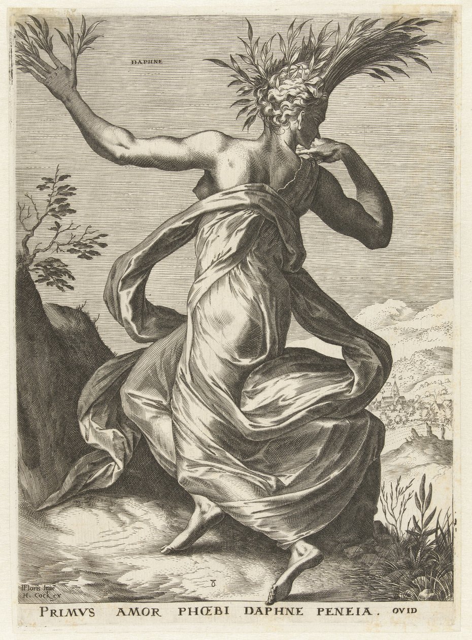 Daphne Gudinder og nymfer (serietitel) af Cornelis Cort