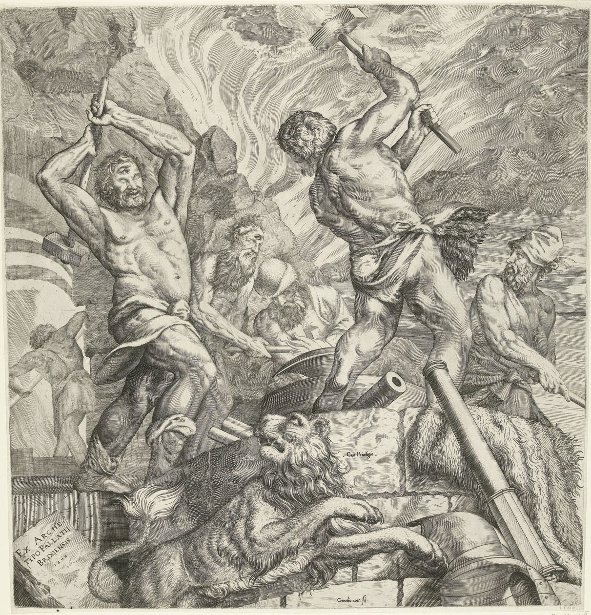 Kyklopernes Smedje af Cornelis Cort
