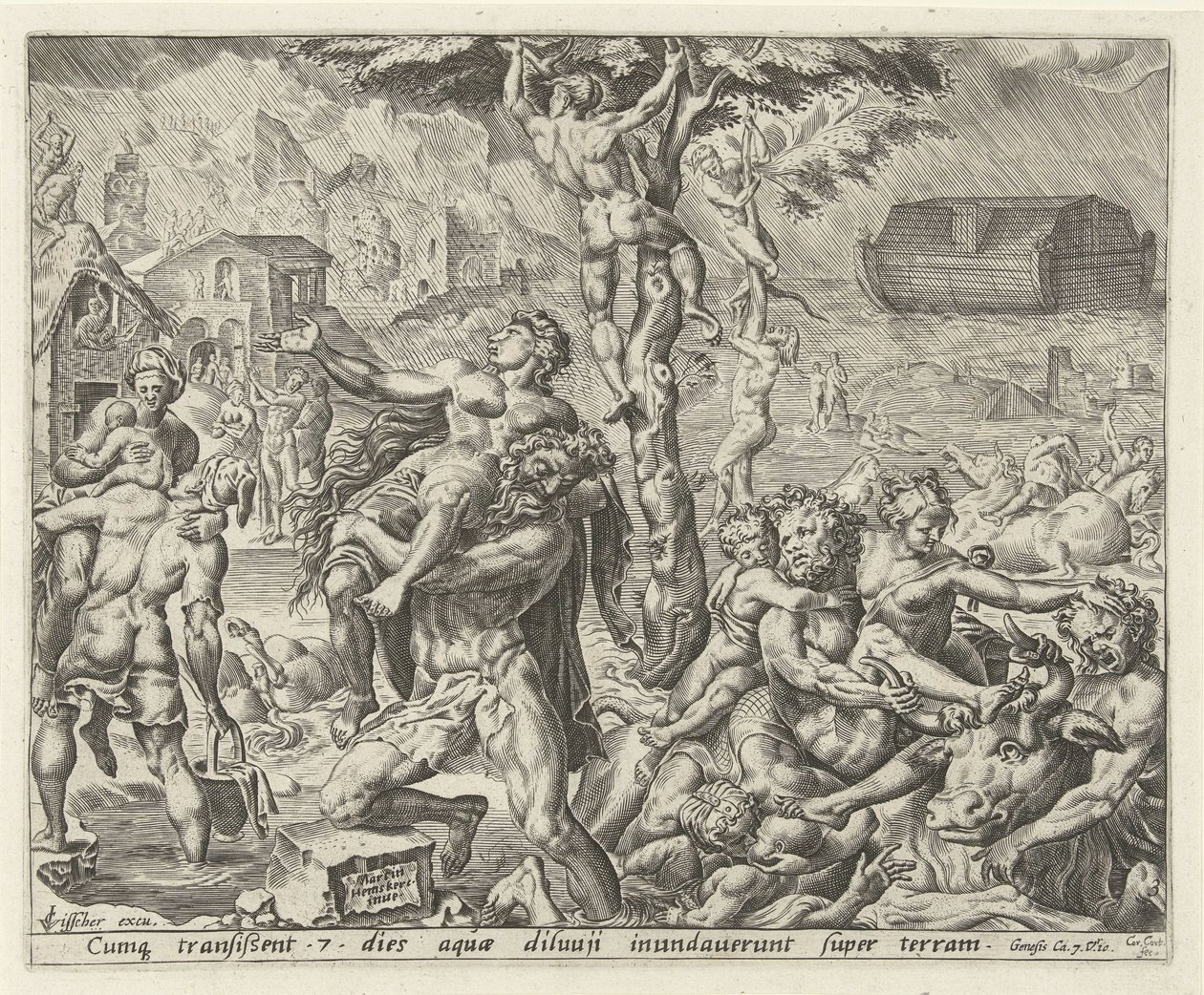 syndfloden History of Noah (serietitel) af Cornelis Cort