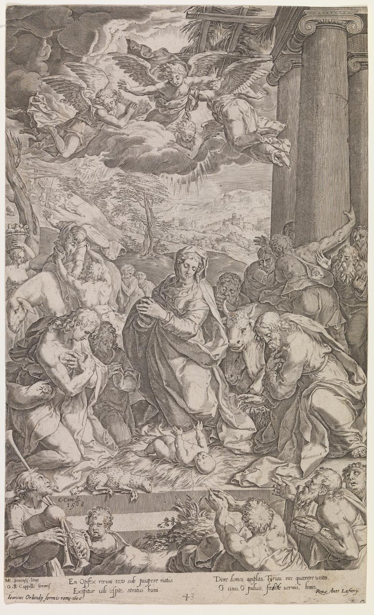 Hyrdernes tilbedelse af Cornelis Cort