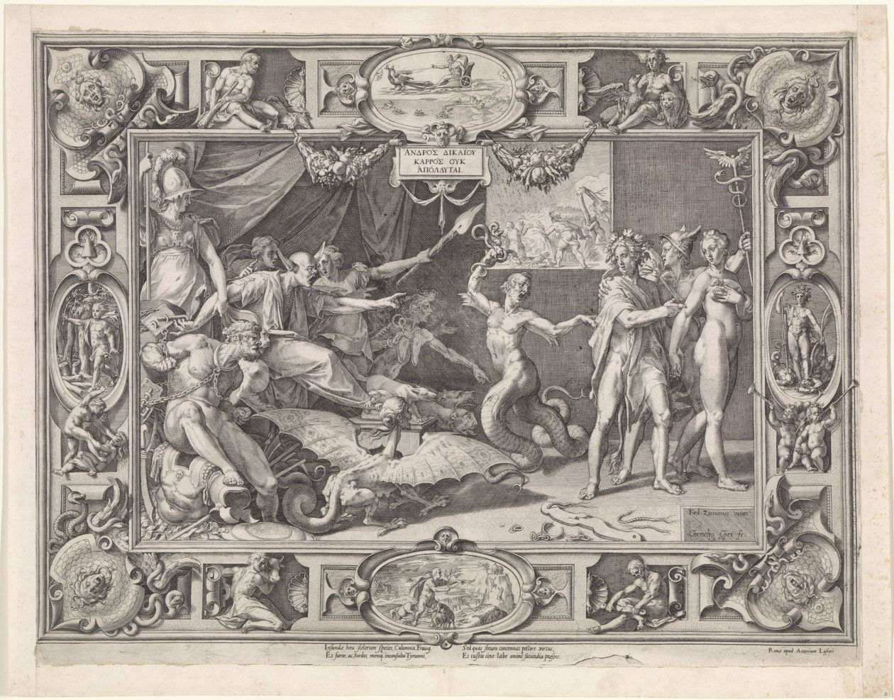 Laster van Apelles af Cornelis Cort