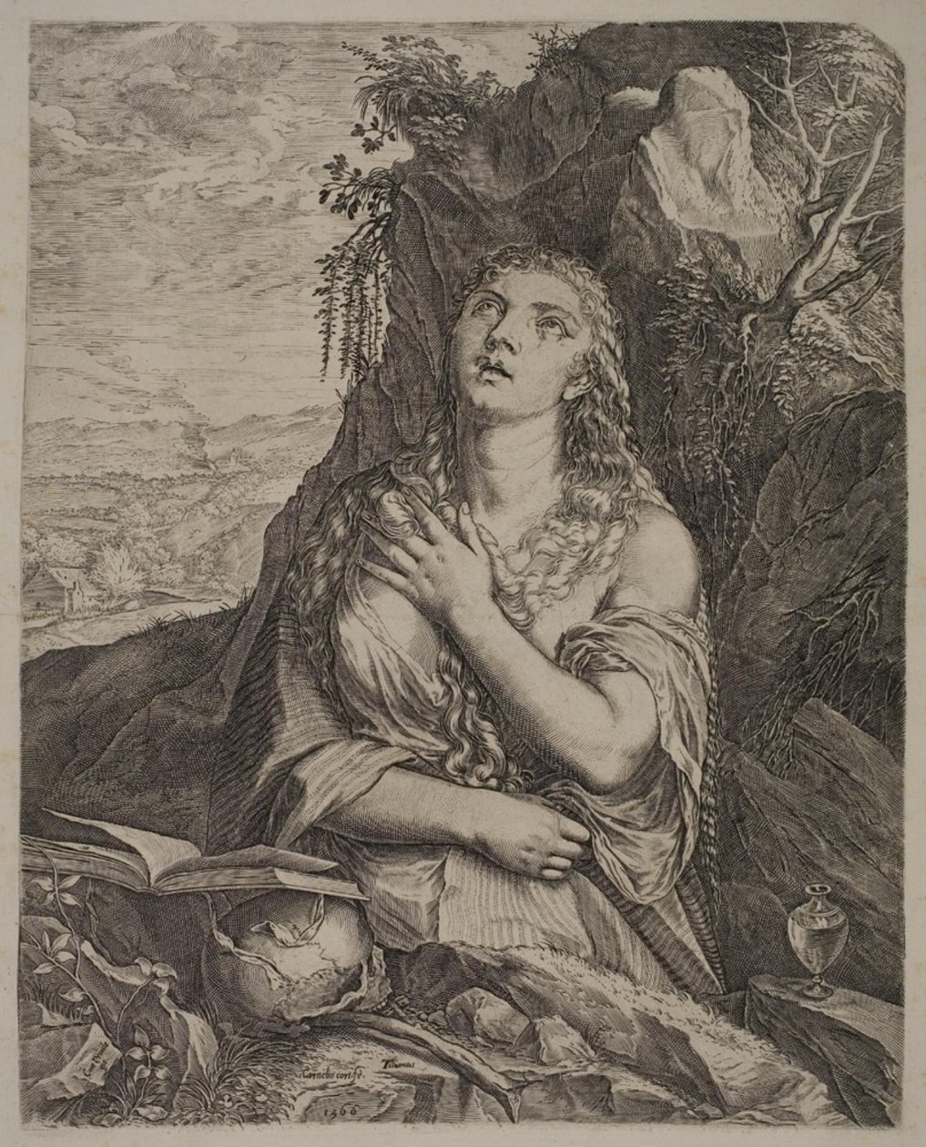 angrende Sankt Maria Magdalena af Cornelis Cort