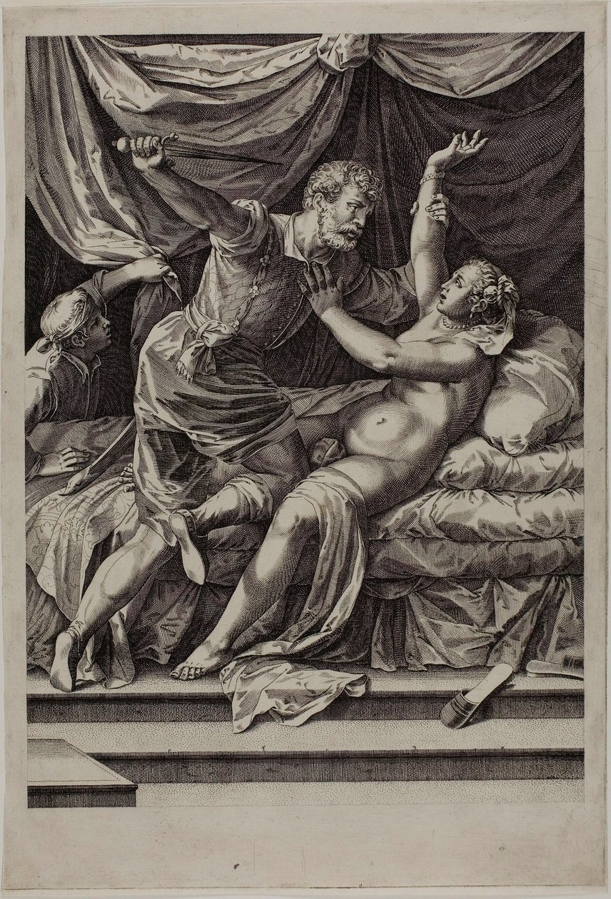 Tarquin og Lucretia af Cornelis Cort
