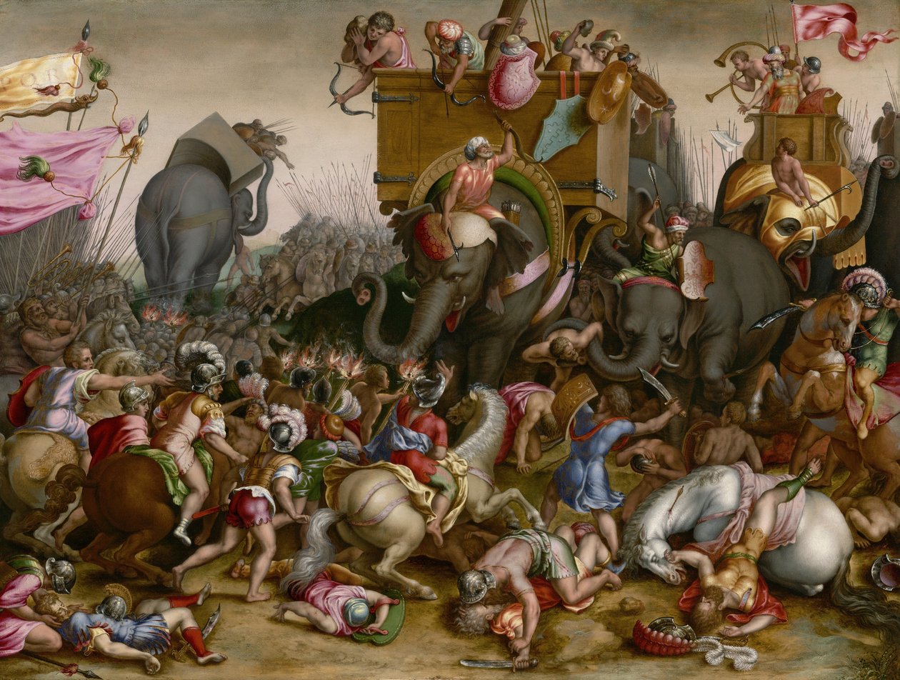 Slaget ved Zama, efter 1567 af Cornelis Cort