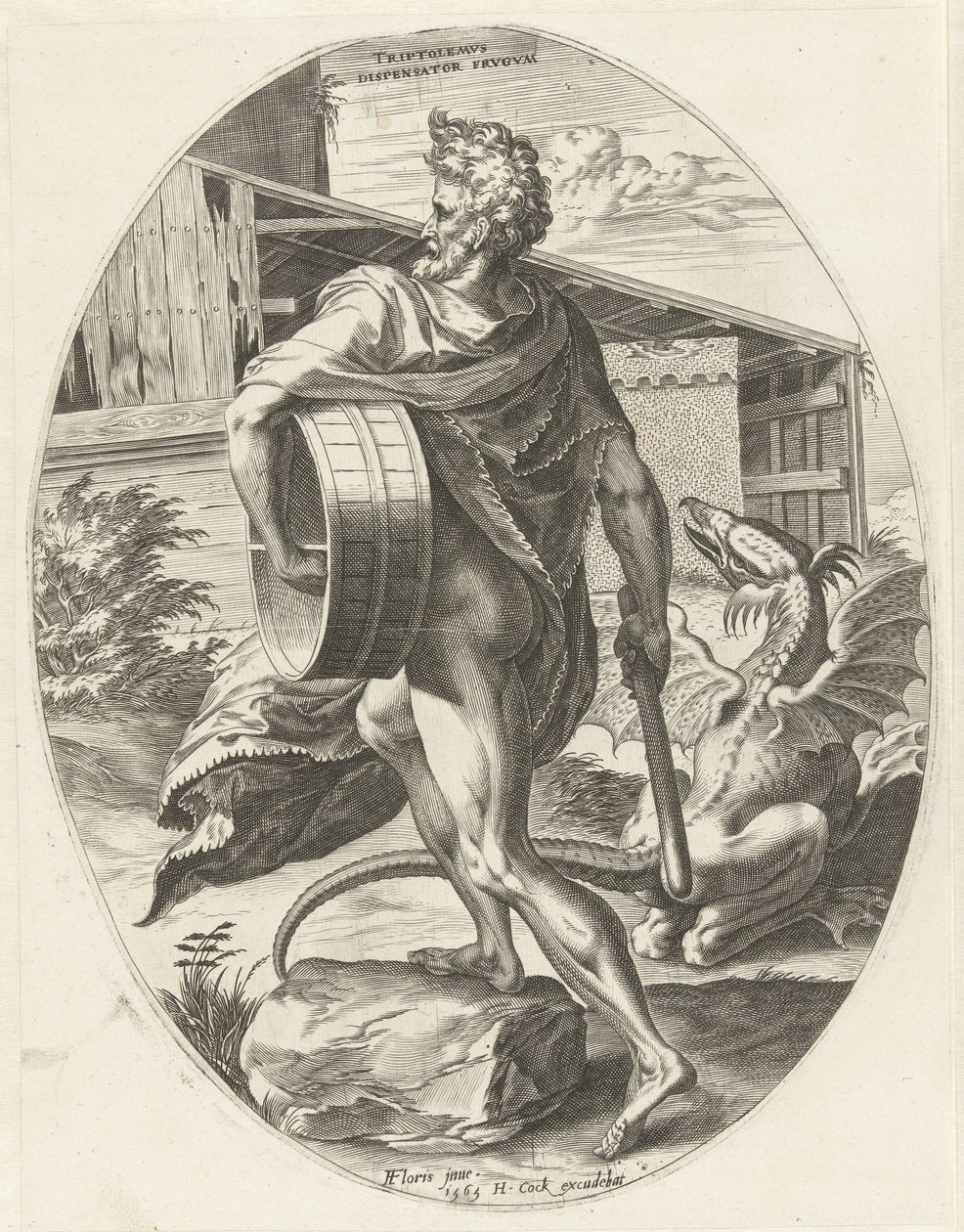 triptolemos Gods of Agriculture (serietitel) af Cornelis Cort