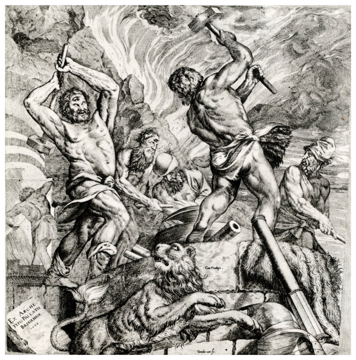 Vulcans Forge, 1500-tallet, 1937 af Cornelis Cort