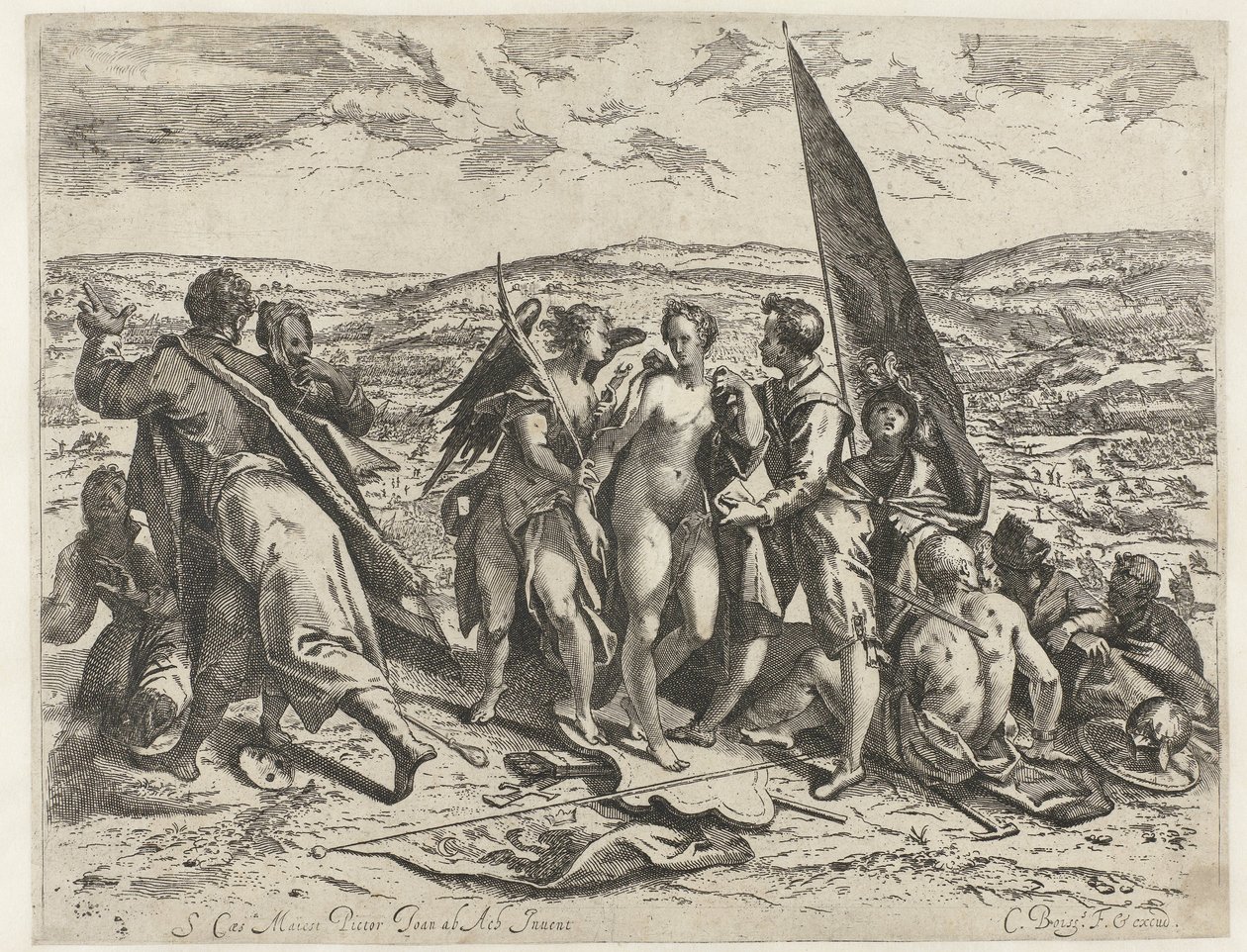 Allegori om krig og fred af Cornelis Dircksz. Boissens