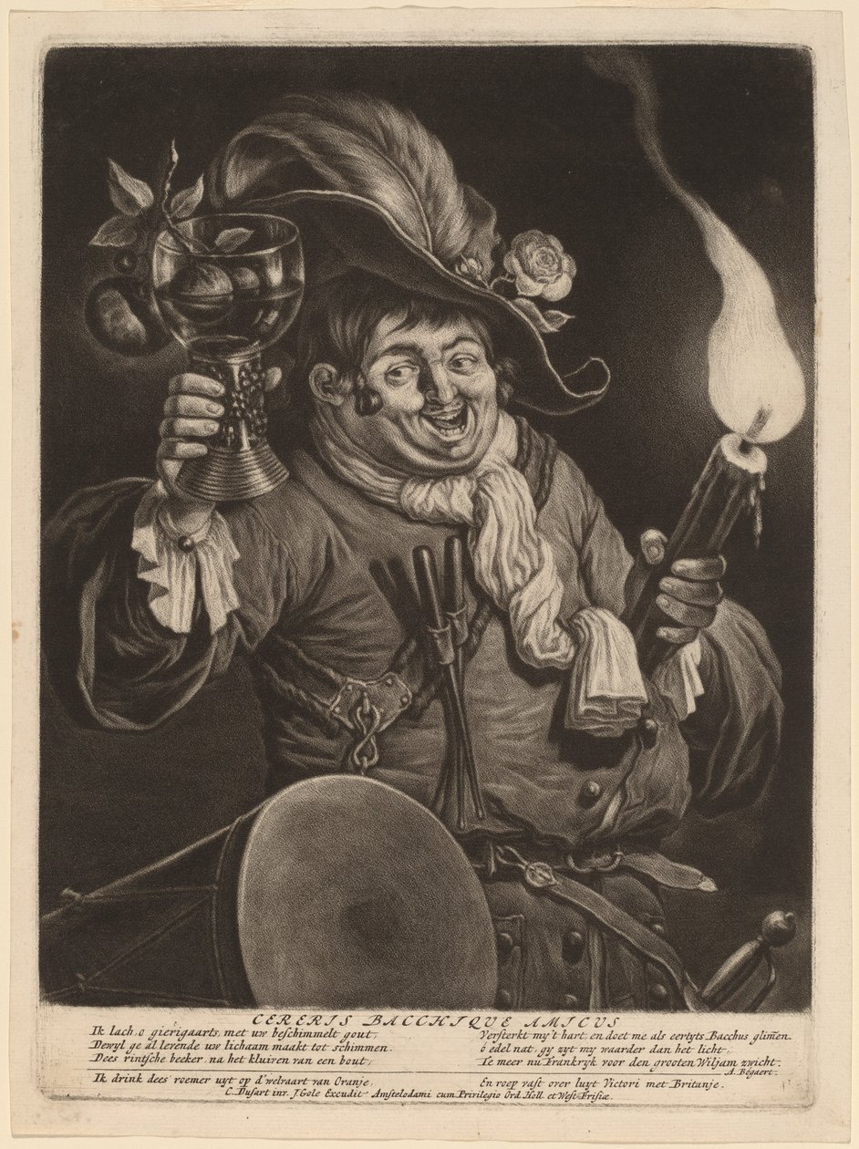 En ven af ​​Ceres og Bacchus af Cornelis Dusart