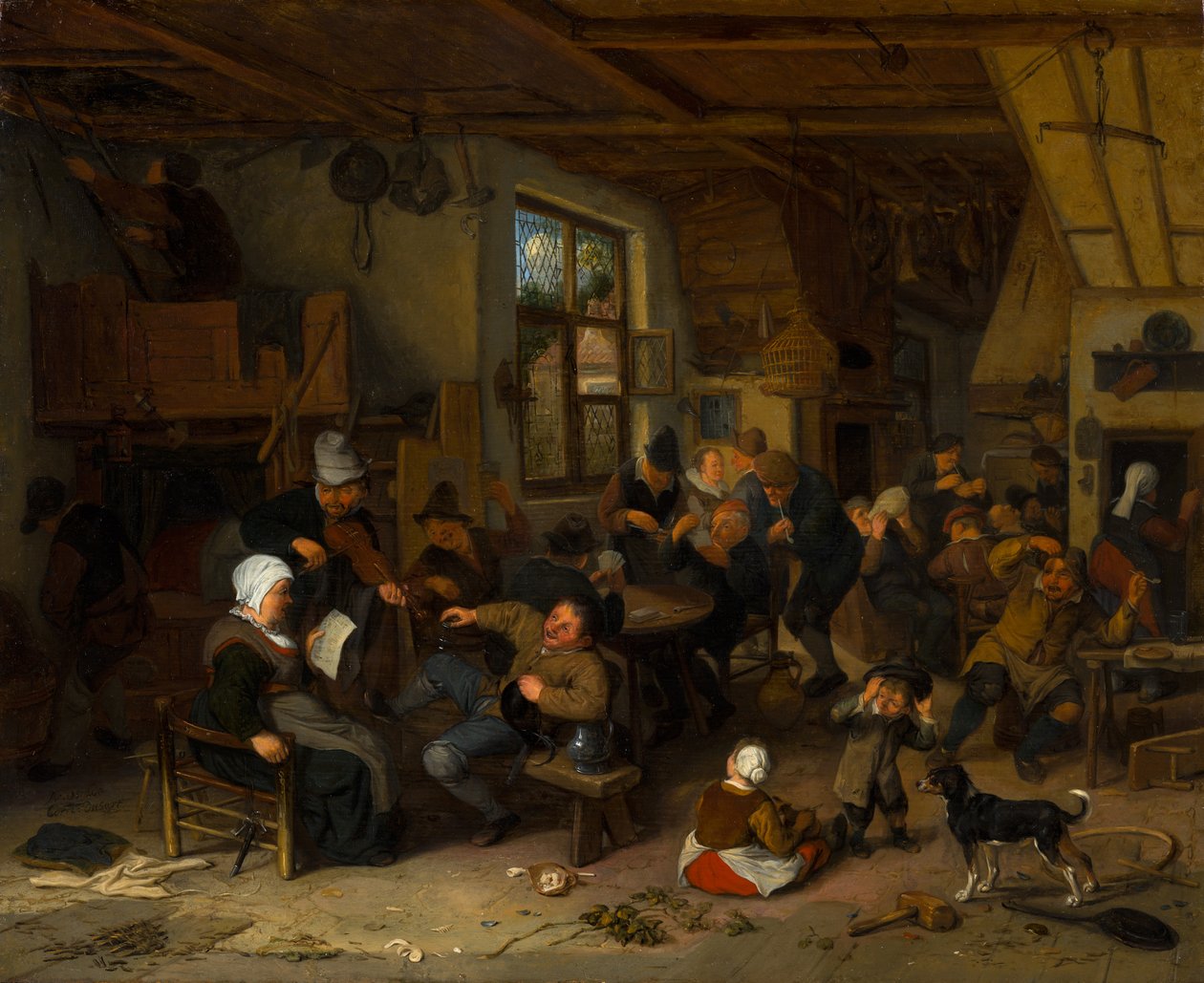 Bondekro af Cornelis Dusart