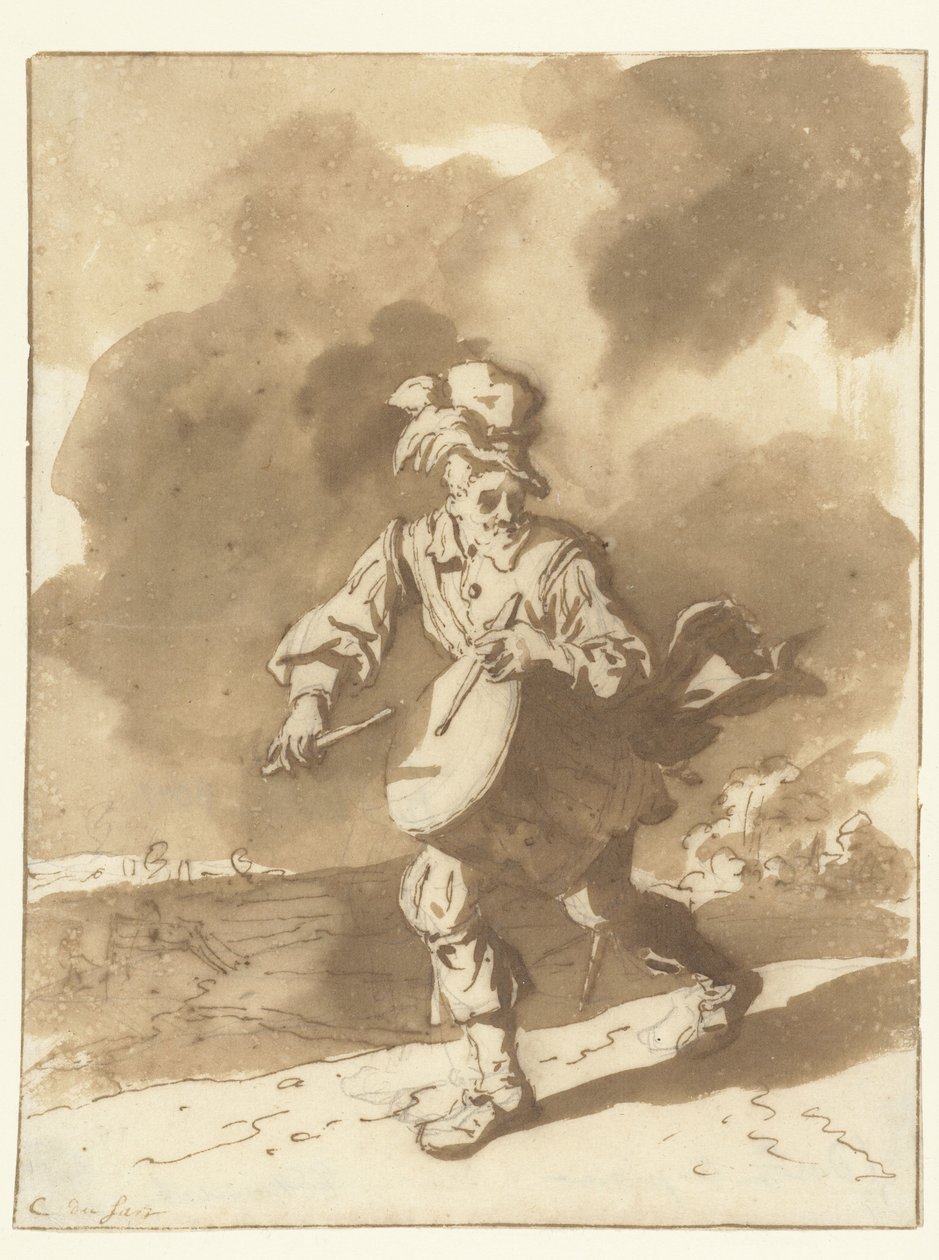 Trommeslageren Trommeslager af Cornelis Dusart