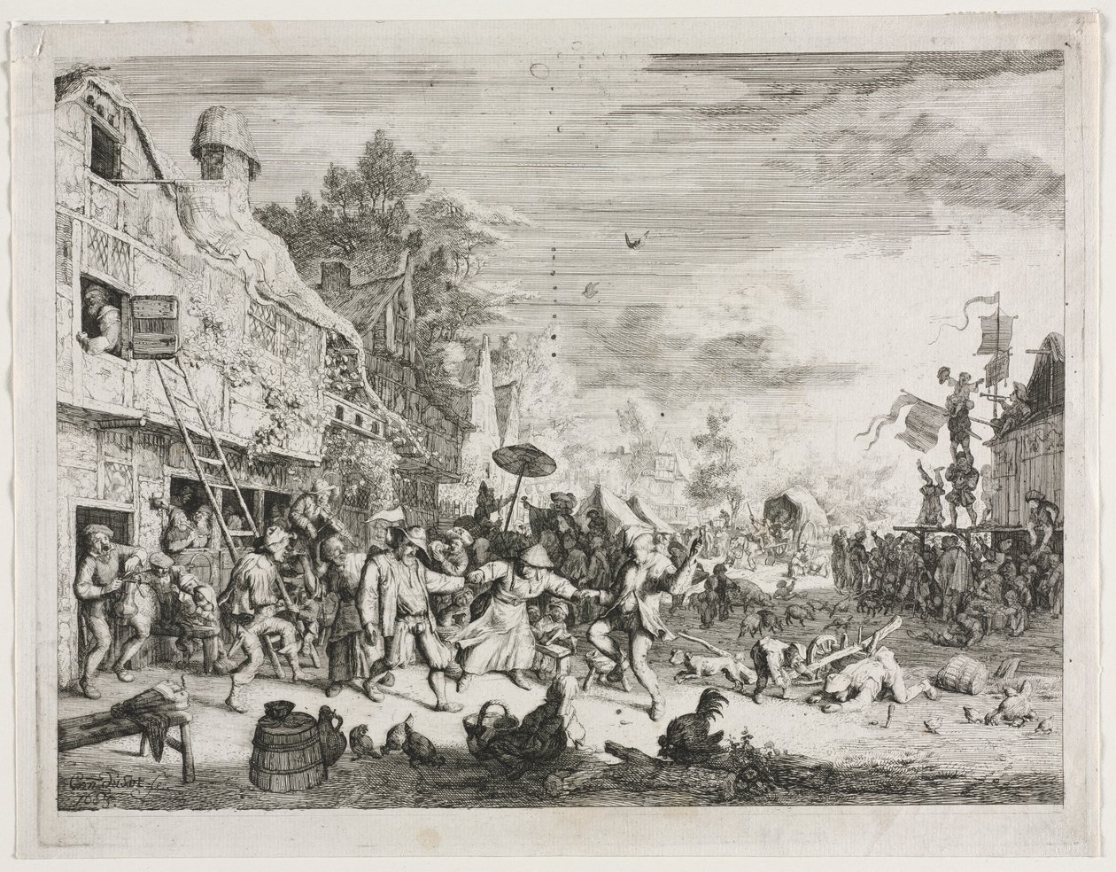 Landsbymesse af Cornelis Dusart