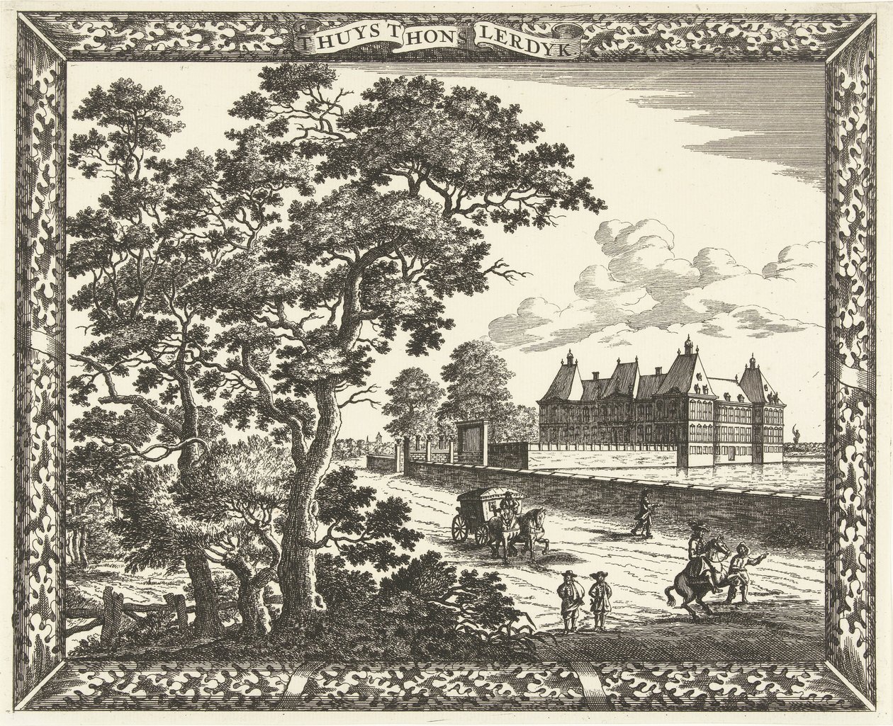Udsigt over Honselersdijk Palace 
