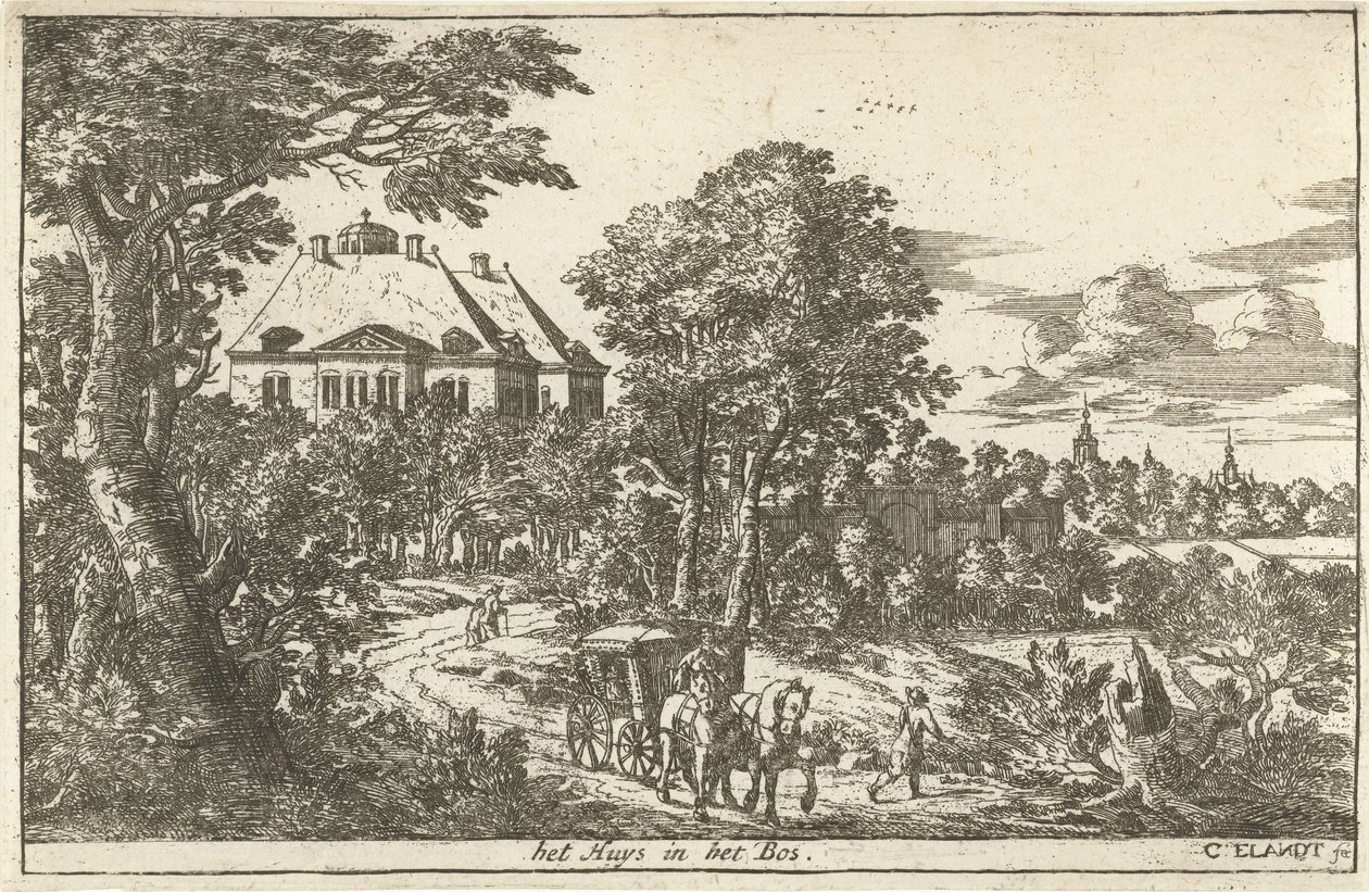 Hus Ten Bosch the Huys in the Woods (titel på objekt) af Cornelis Elandts