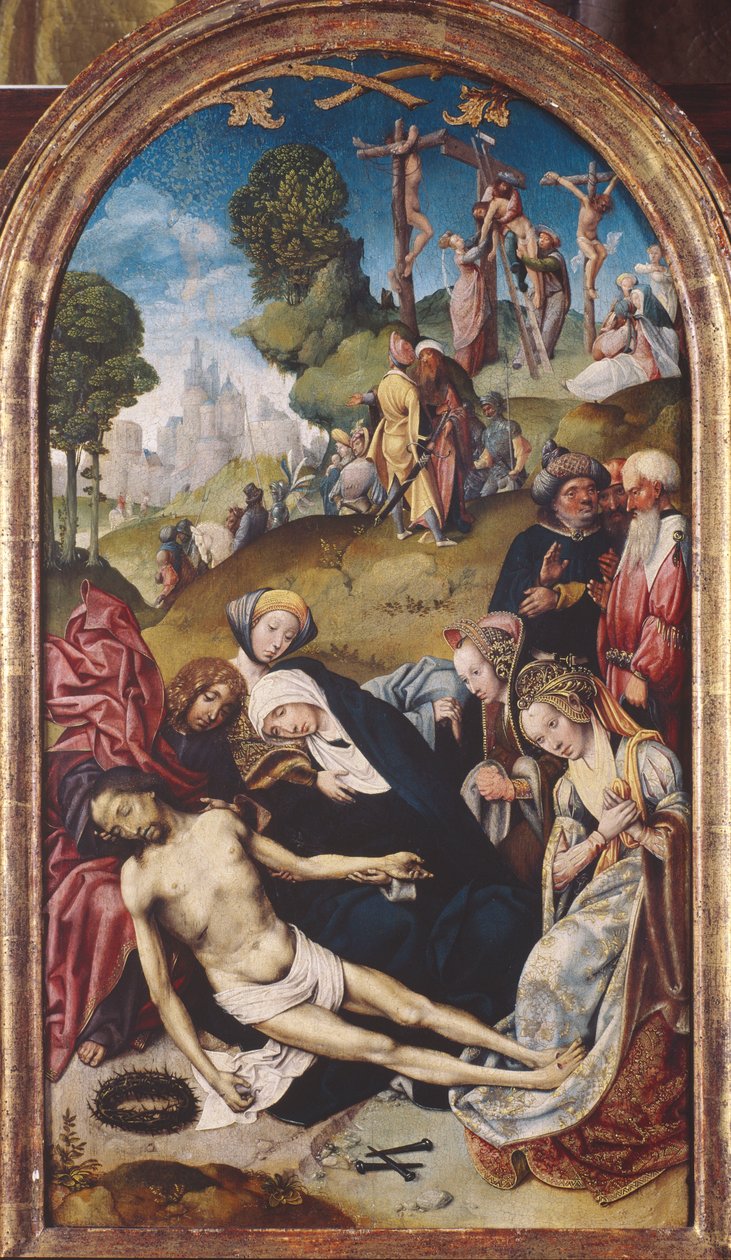 The Lamentation of Christ, ca. 1515-20 (olie på panel) af Cornelis Engebrechtsz