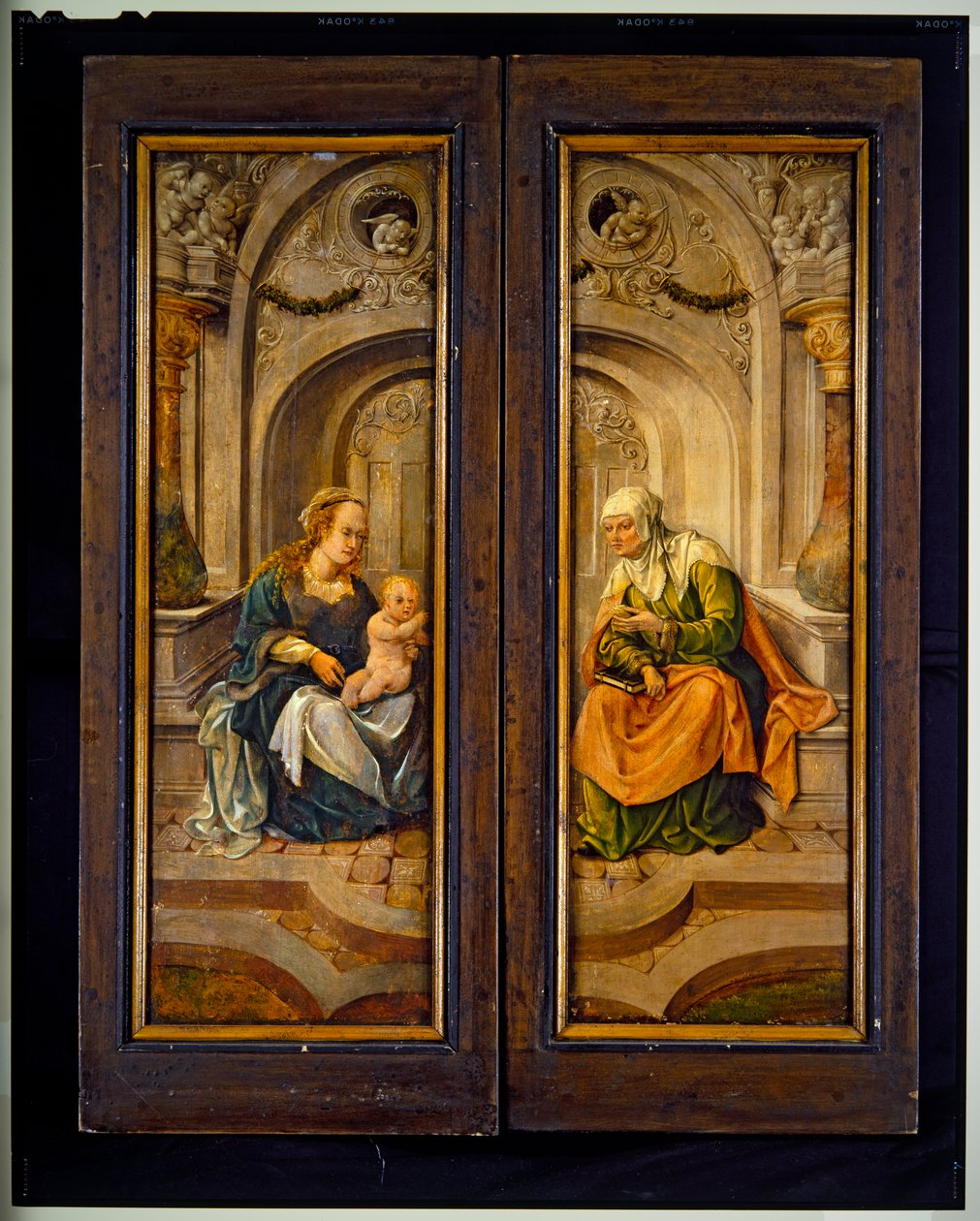 Korsfæstelses-triptykon (panel, centralt) af Cornelis Engelbrechtsen