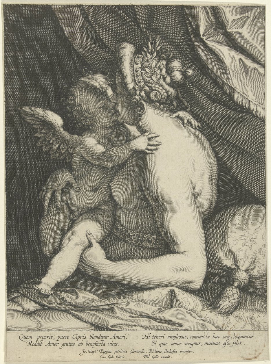 Venus kyst kærlighed af Cornelis Galle (I)