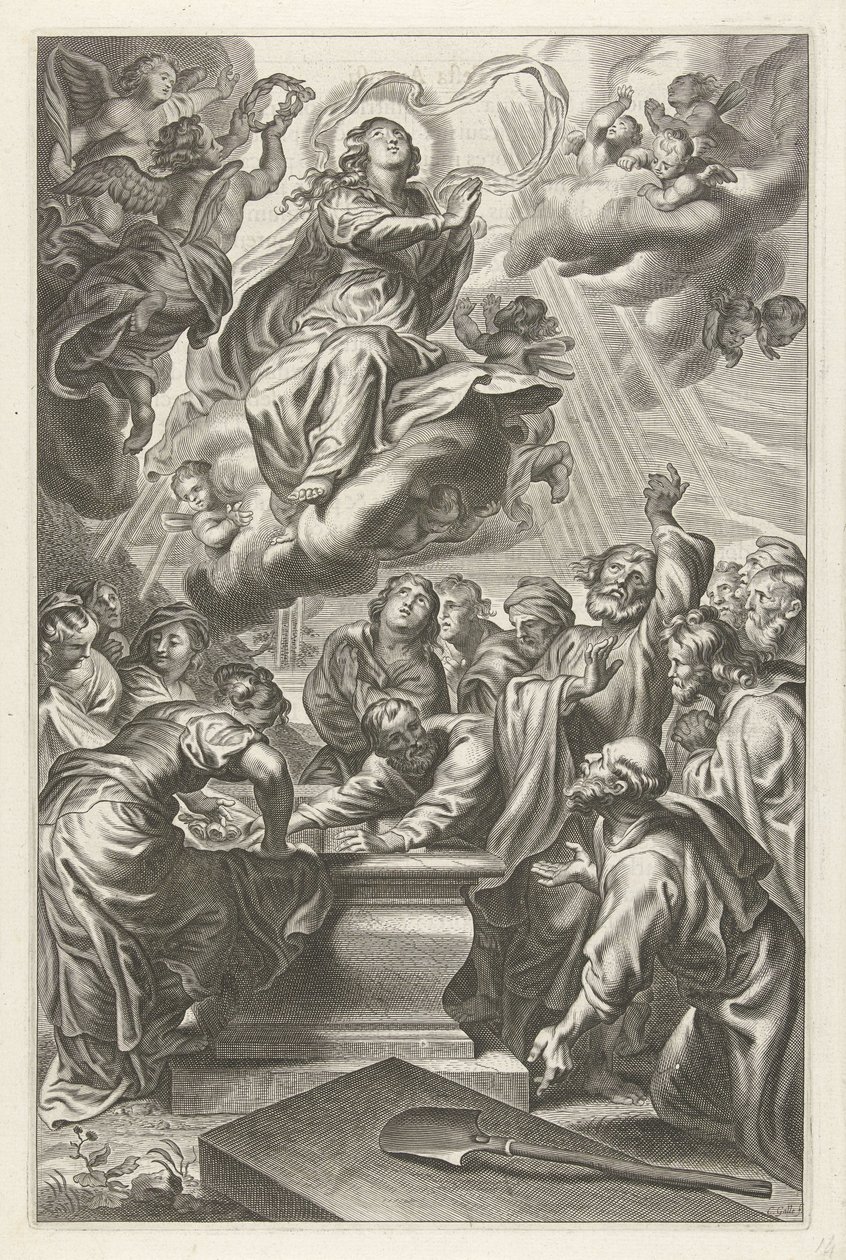 Marias antagelse af Cornelis Galle (II)