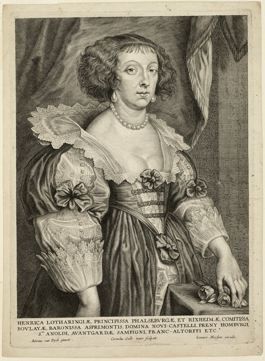 Henriette af Lorraine af Cornelis Galle II
