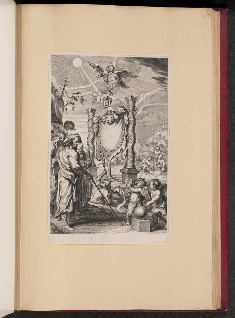 Titelside for G. de St. Vincent, et geometrisk værk om cirklens kvadratur af Cornelis Galle II after Abraham Diepenbeeck