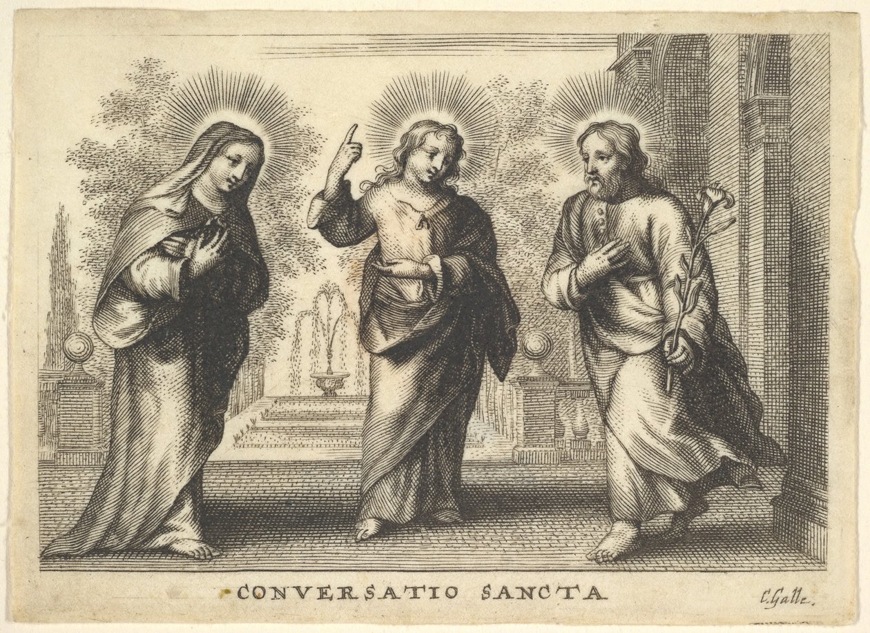 Hellig samtale. af Cornelis Galle I