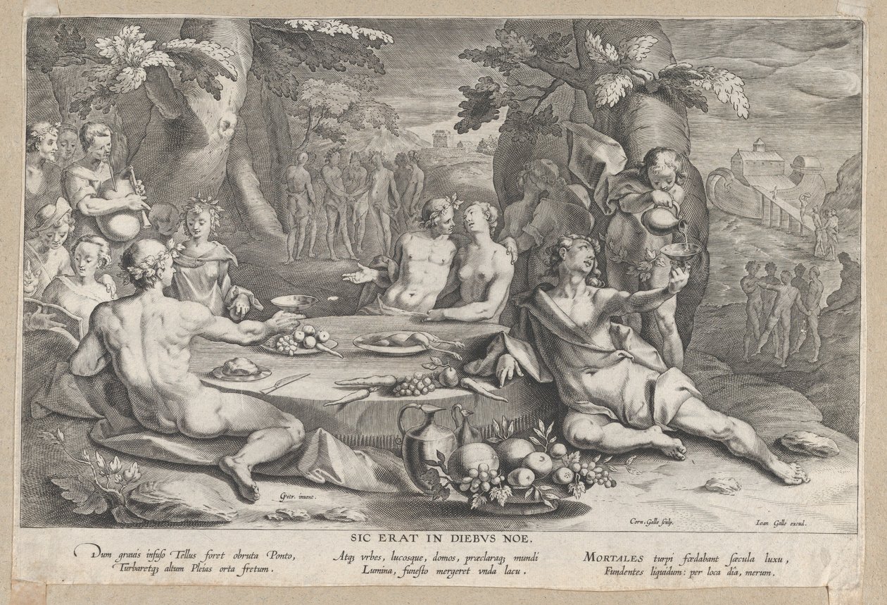 Menneskehedens syndighed, slutningen af det 16.-begyndelsen af det 17. århundrede. af Cornelis Galle I