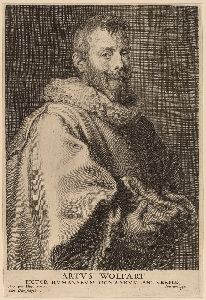 Arthur Wolfart af Cornelis Galle I after Sir Anthony van Dyck
