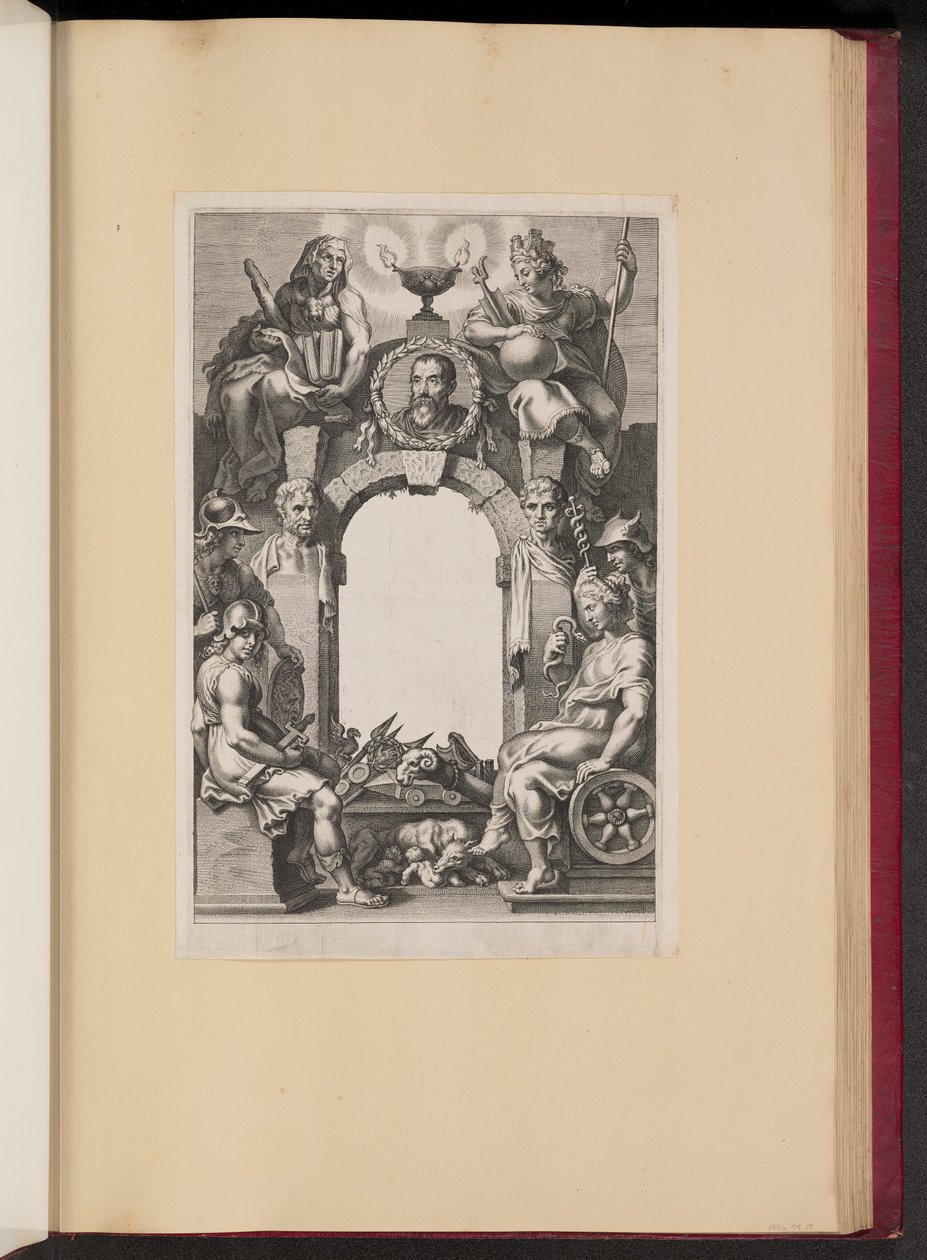 Titelside for Justus Lipsius, Opera Omnia, I af Cornelis Galle I after Sir Peter Paul Rubens