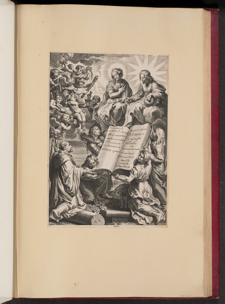 Titelblad for Louis Blosius, Opera af Cornelis Galle I after Sir Peter Paul Rubens