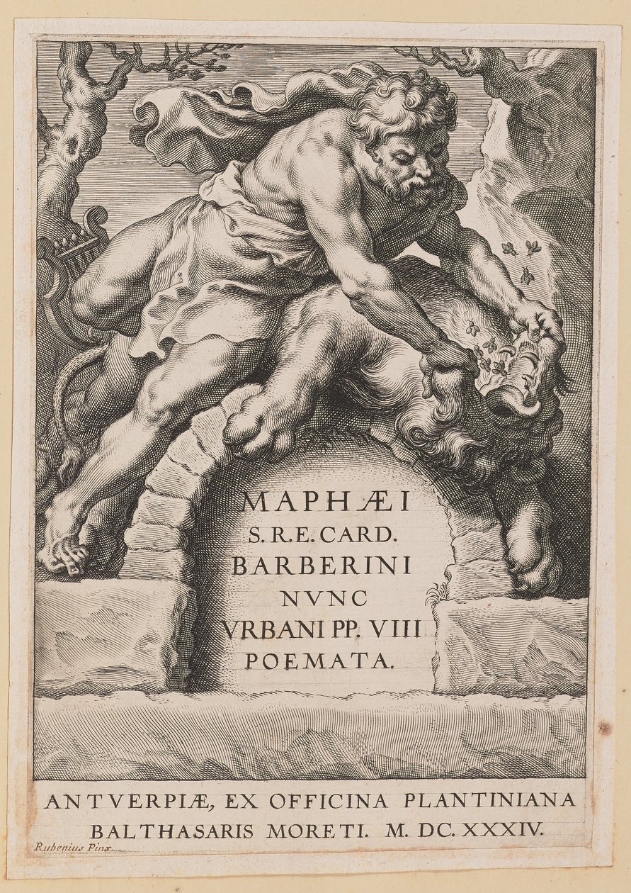 Titelside til Maffeo Barbarian, Digte af Cornelis Galle I after Sir Peter Paul Rubens