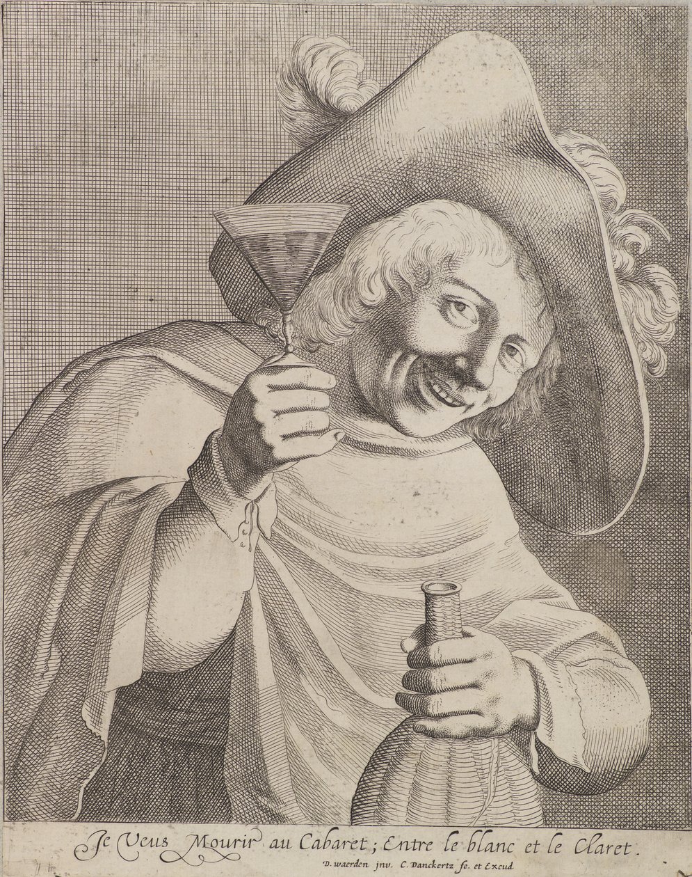Mand med et glas af Cornelis I Danckerts