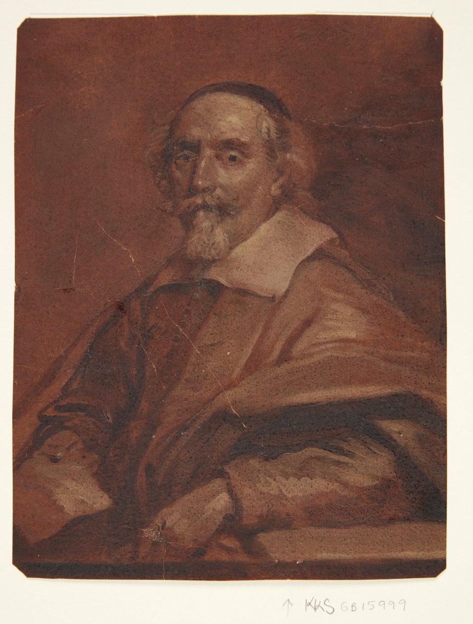 Portræt af maleren Adriaen van Nieulandt af Cornelis Jonson van Ceulen