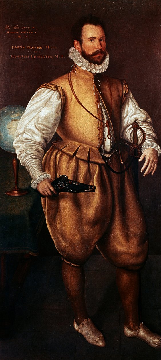 Portræt af Martin Frobisher, ca. 1577 (olie på lærred) af Cornelis Ketel