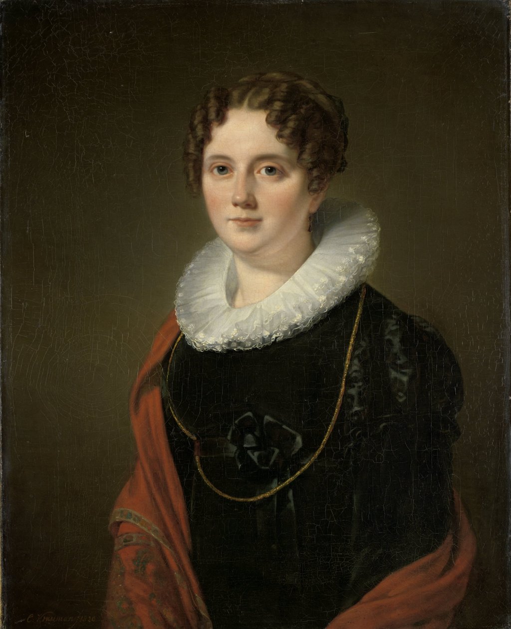 Marie Allebé-Herckenrath, mormor til maleren August Allebé af Cornelis Kruseman