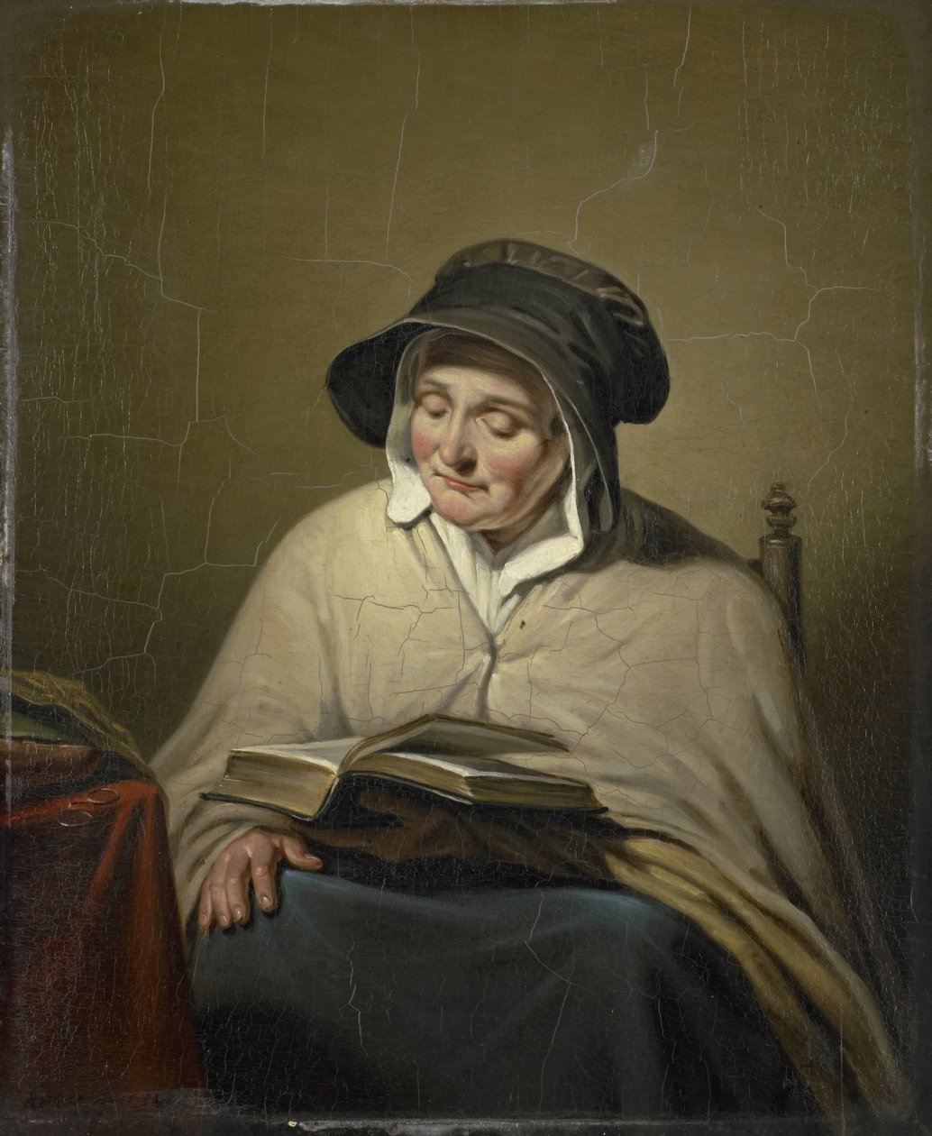 Gammel kvinde læser af Cornelis Kruseman