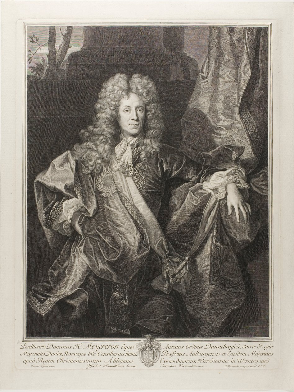 Portræt af Henning Meyercron af Cornelis Martinus Vermeulen