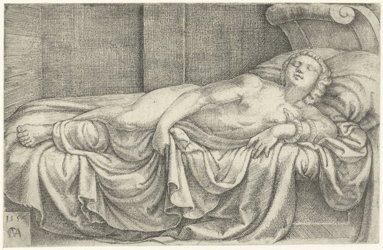 Kleopatras død af Cornelis Massijs
