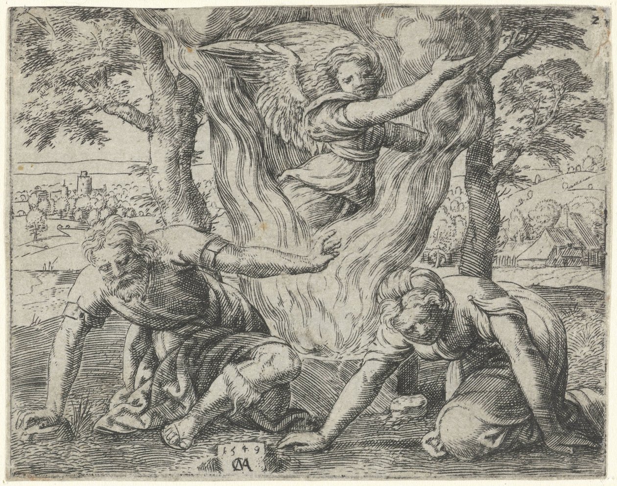 Offer af Manoach History of Samson (serietitel) af Cornelis Massijs