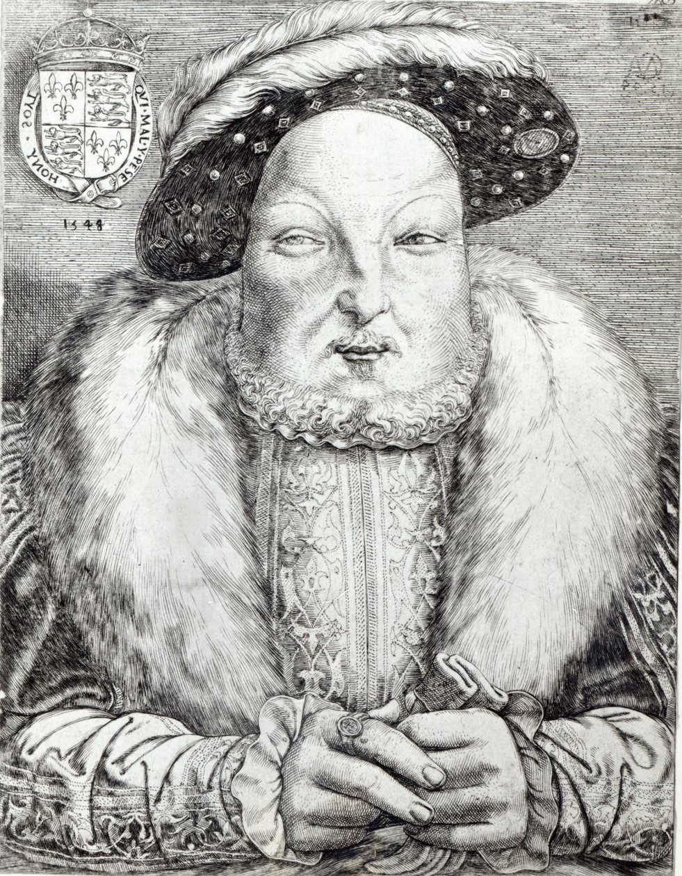 Portræt af Henrik VIII, 1548 af Cornelis Massys