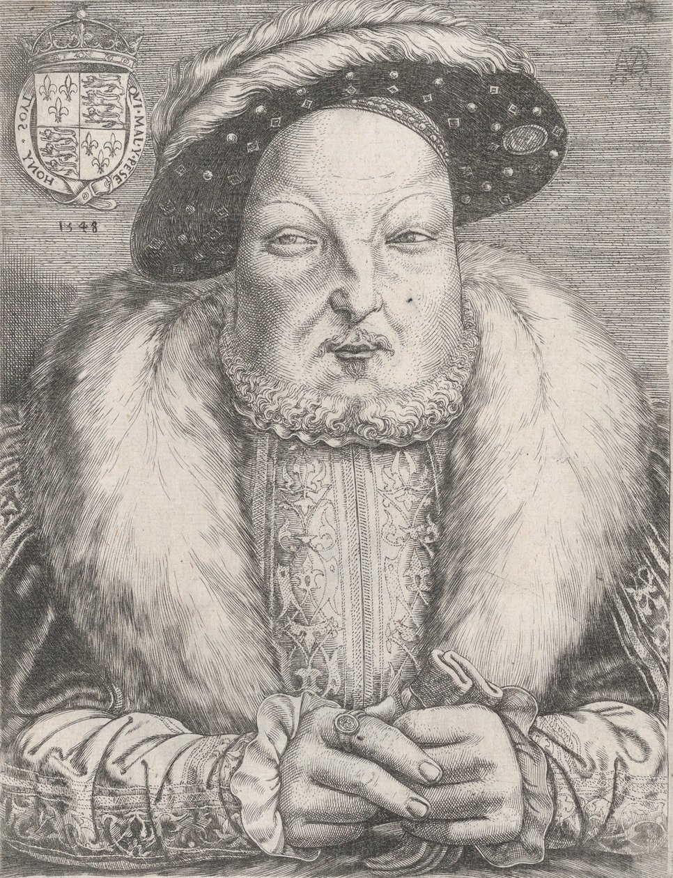 Portræt af Henrik VIII, ca. 1547. af Cornelis Massys